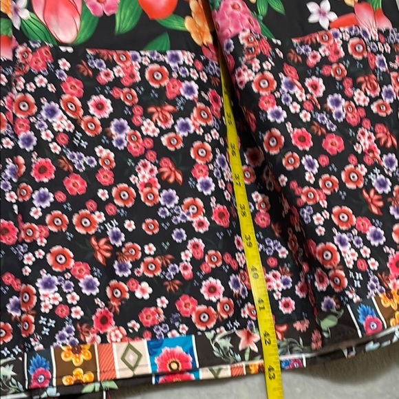 Ursime Boho Floral Patchwork Skirt - Multicolor Sz 2X - Picture 4 of 9